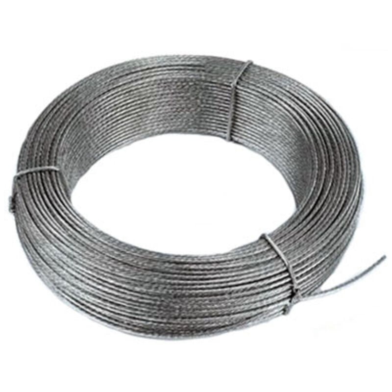 Rollo 100mt cable acero galvanizado Ø4mm 6x7+1 ind