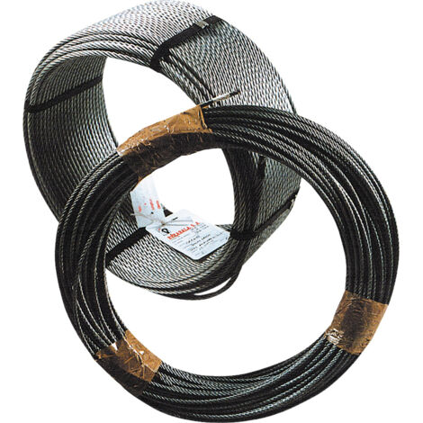 Cable acero Galv 6x7+1 Ø 6 mm 100 m