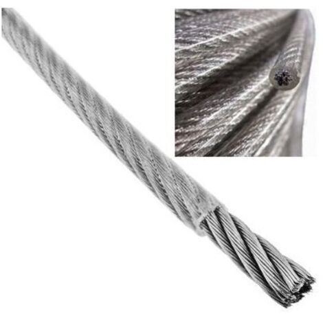 CABLE ACERO PLASTIFIC. 2X4MM (MTS) - EHLIS