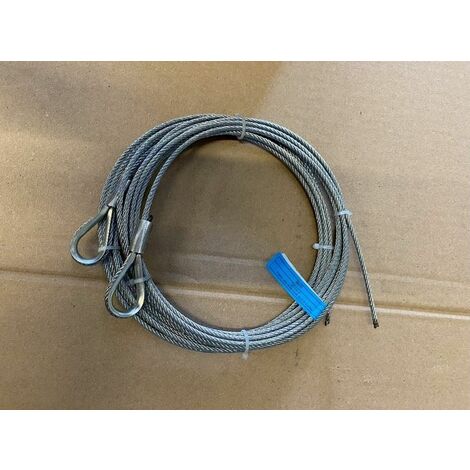 Câble acier assemblé 3mm – Longueur 3 m – Force maximale 1770 N/mm² – Pour portes jusqu'à 166 kg – Doco - 1770N