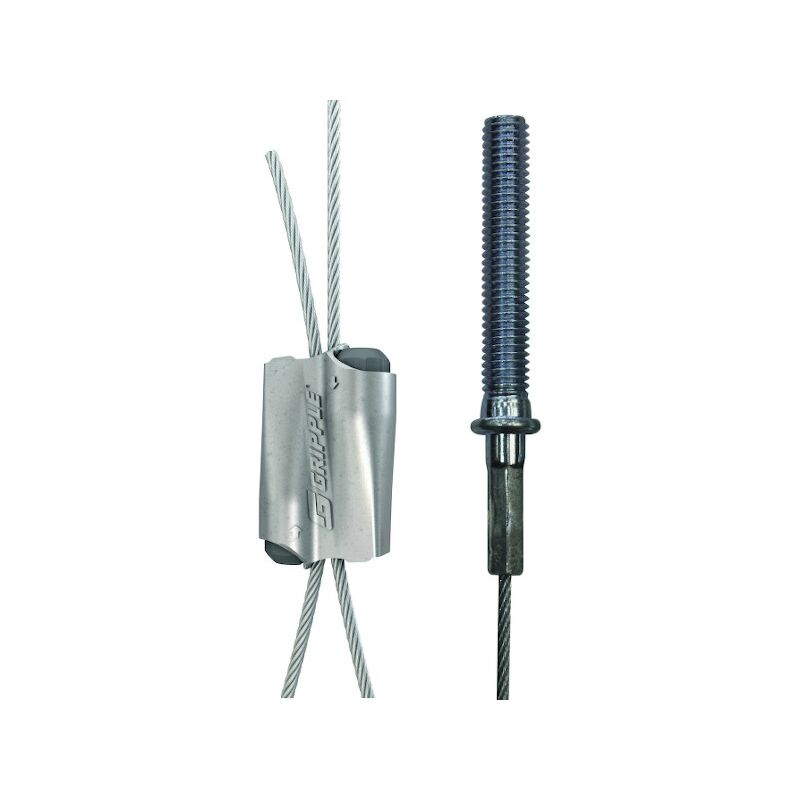 Câble acier de suspension hf express N2 fileté - diamètre de raccordement : 8 mm - Longueur : 1 m Gripple