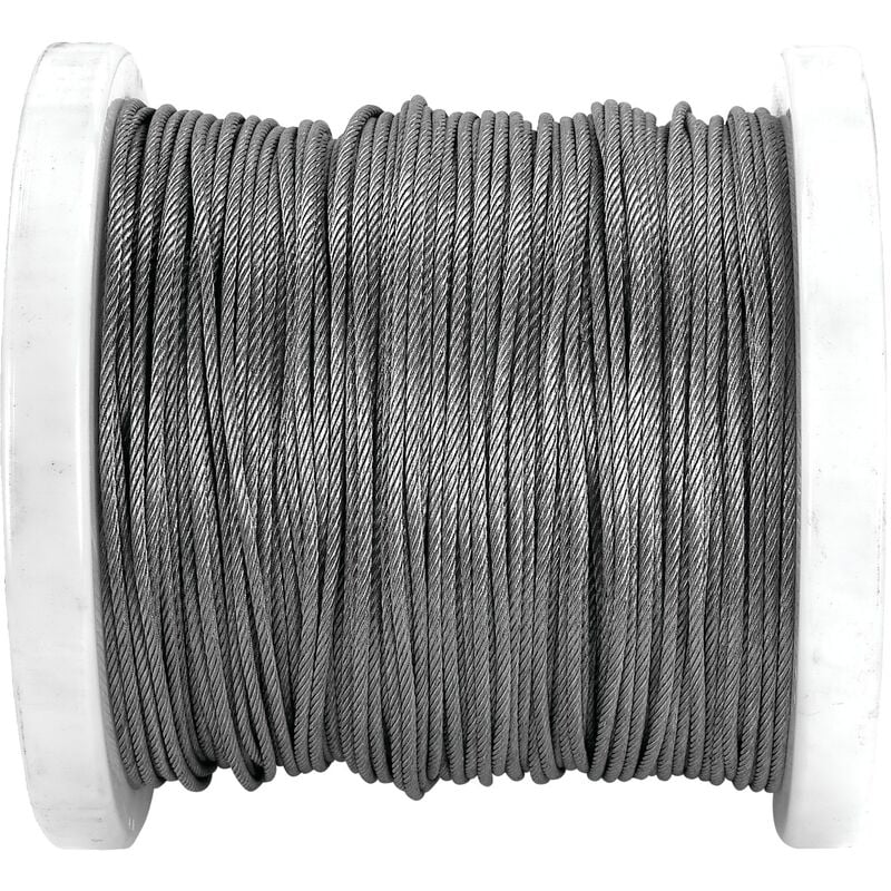 Câble âme métallique type Aviation 7x7 pvc 2/3mm galvanisé 153mm Chaubeyre 8123031