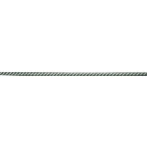 Cable Acier Gainé Pvc  Bobine De 50 M - 4mm - Chapuis