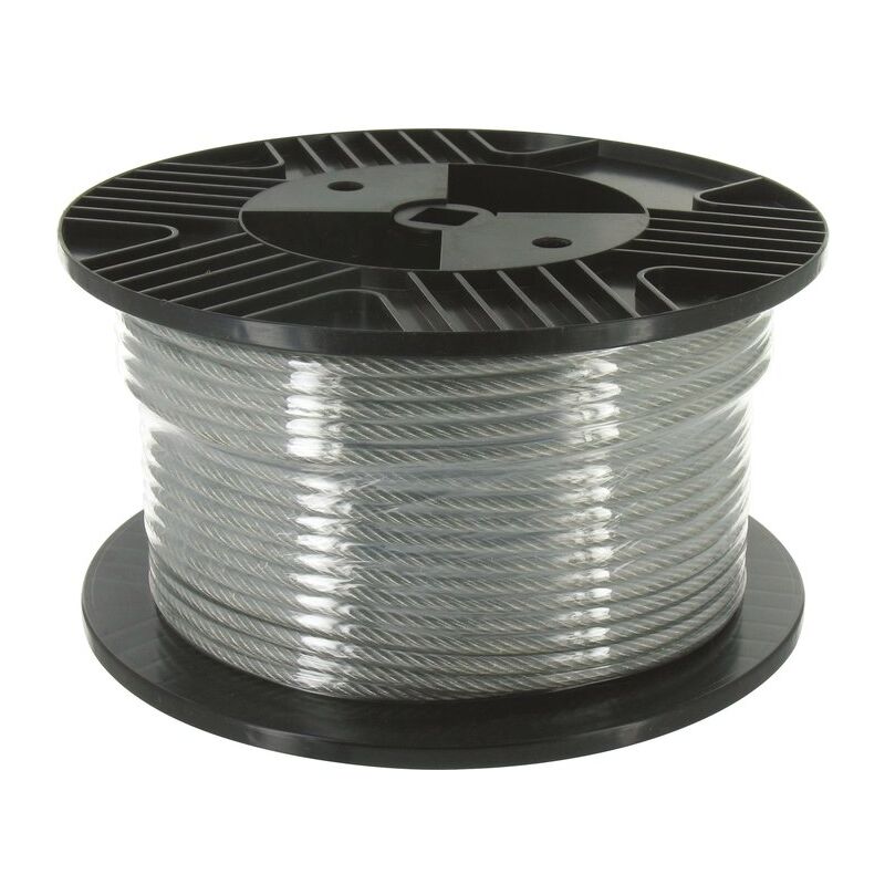 cable acier gaine 6,0mm/50m