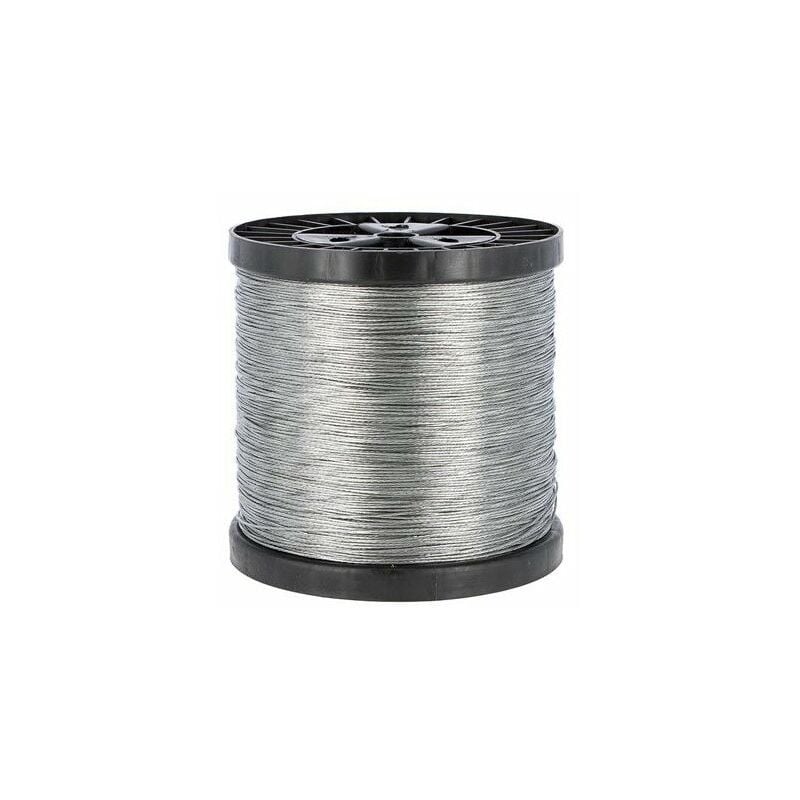 Câble acier zingué 7 brins en 1000m