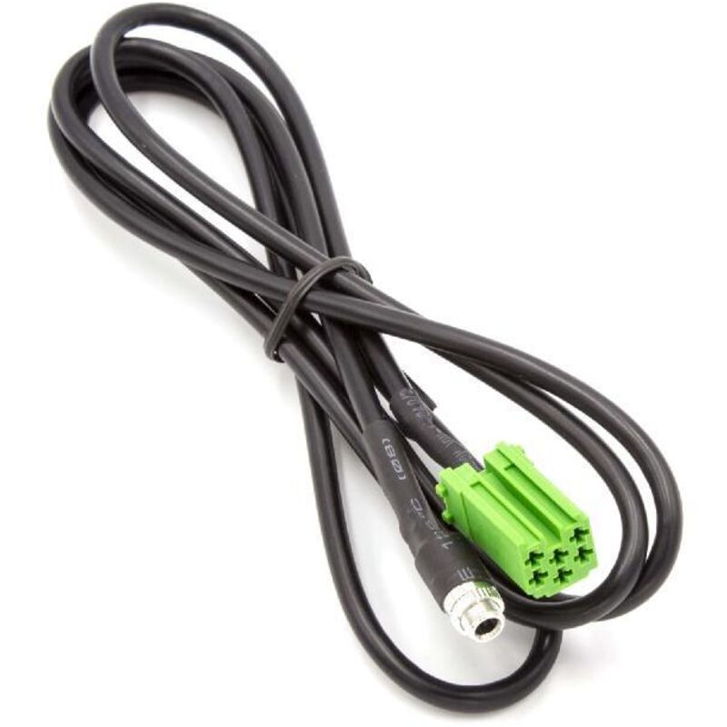 

Cable adaptador AUX para la radio del coche auto Mini ISO verde para Renault con Carminat Radio, por ejemplo Megane, Clio, Laguna - Vhbw