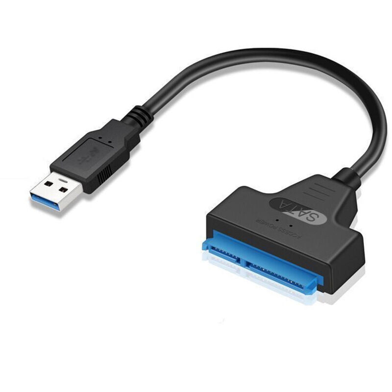 

Cable adaptador de disco duro USB 3.0 a SATA III con luz LED Cable de conexion de controlador de disco duro para computadora para unidades de estado