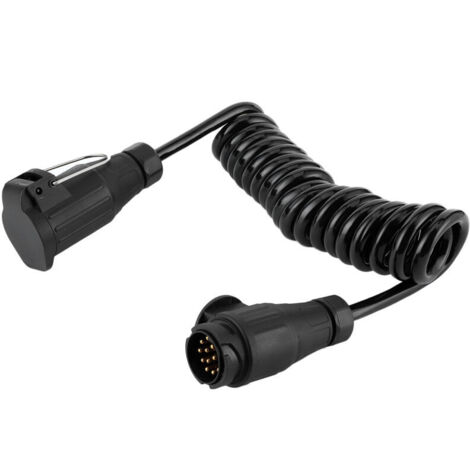 Cable adaptador Eosnow de 13 pines a 13 pines, extensión de enchufe de remolque, cable de resorte para automóvil, caravana, autocaravana