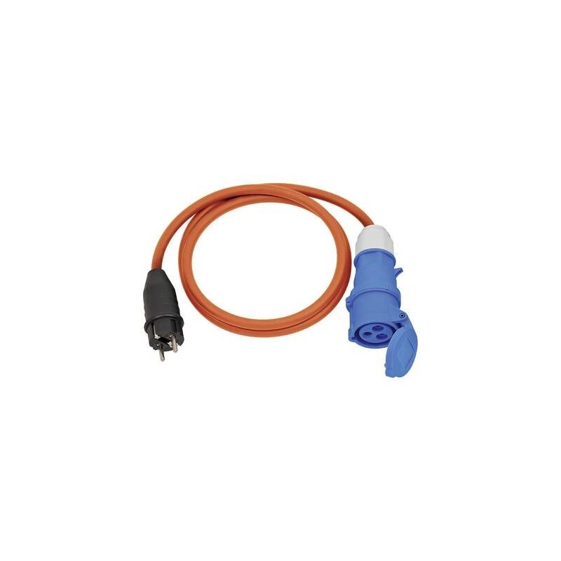 

Brennenstuhl - CABLE ADAPTADOR IP44 PARA CAMPING/MARÍTIMO 1,5M NARANJA H07RN-F 3G2,5 ENCHUFE DE CONTACTO PROTECTOR, ENCHUFE CEE 230V/16A