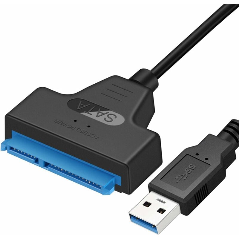 

Cable adaptador USB 3.0 a SATA, cable adaptador / convertidor de controlador de disco duro HDD / SSD de alta velocidad de 2.5 ', compatible con UASP