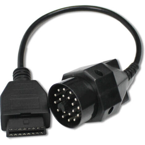 Cable adaptador OBD2 de 20 pines BMW Edibas a 16 pines OBD Herramienta de diagnóstico Adecuado para modelos antiguos Compatible con BMW 1982-2002