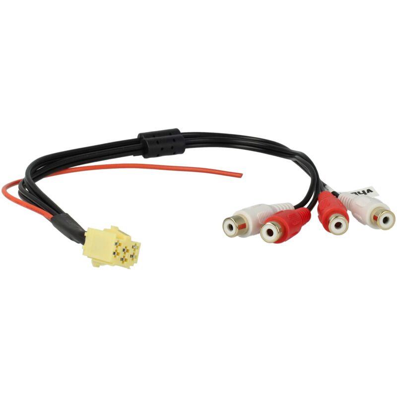 

Cable adaptador Mini ISO amarillo para radio de coche auto Ford MCD Navi, MFD Navi - Vhbw