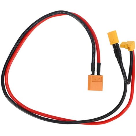 Câble adaptateur 2024Adapt Wire AWM14 en silicone ignifugé XT60 femelle vers XT30 coudé à 90° pour chargeur