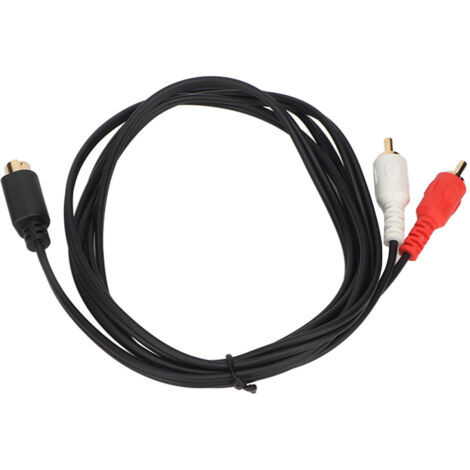 Câble Adaptateur 4 Pins Mâle vers 2 RCA Mâle Y pour Lecteurs DVD, Caméscopes, Décodeurs (1.5m)