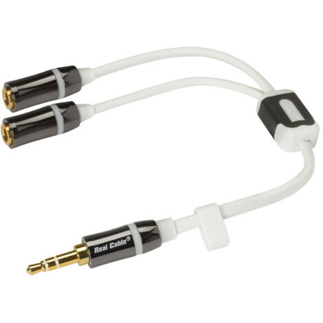 Câble Adaptateur Audio AUX, Jack 3,5 mm vers Fiche RCA Stéréo, Connecteur Jack 3,5 mm (3 broches, stéréo)  2 connecteurs Cinch (audio à gauche/droite). Longueur de câble 10 m