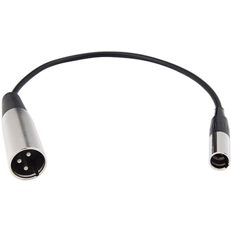 Câble adaptateur audio/microphone pour appareil photo, mini XLR mâle 3 broches vers XLR mâle 3 conducteurs