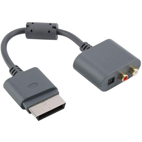 Câble Adaptateur Audio pour Xbox 360, Câble de Conversion Adaptateur Optique Optique RCA pour Xbox