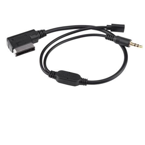 Câble adaptateur audio voiture pour iPod/iPhone, entrée auxiliaire 3.5mm, compatible Audi A3/A8/Q5