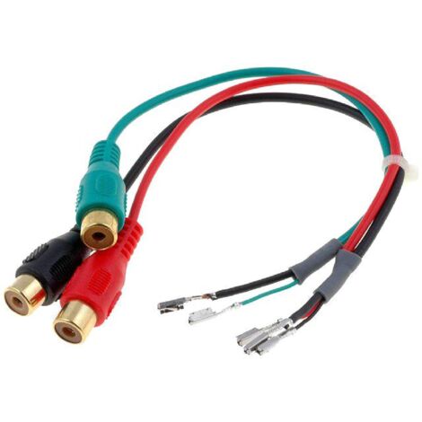 Cable Adaptateur AUX 3x RCA Broches nues