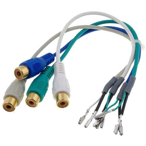 Cable Adaptateur AUX 4x RCA Broches nues
