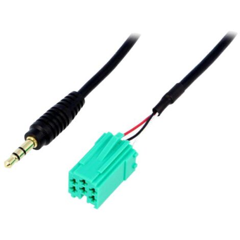 Cable Adaptateur AUX Jack 3.5mm compatible avec Renault