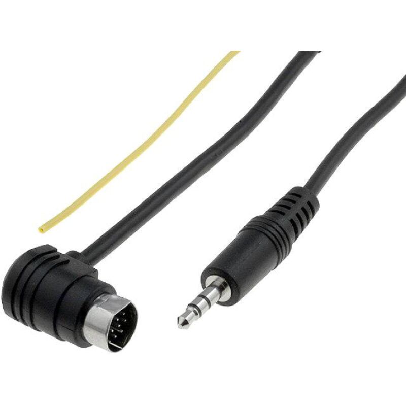 Cable Adaptateur aux Jack compatible avec Audi A2 A3 A4 A6 A8 Seat Skoda Octavia Fabia vw Golf Polo