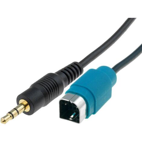 Cable Adaptateur AUX Jack compatible avec autoradio Alpine