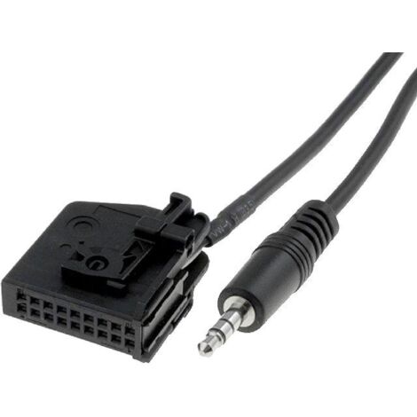 Cable Adaptateur AUX Jack compatible avec Seat Altea Leon Toledo Skoda Octavia VW Caddy Golf Passat Touran