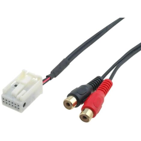 Cable Adaptateur AUX RCA A1201 compatible avec Audi ap05