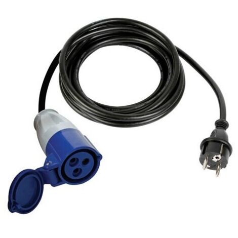 Cable adaptateur avec fiche schuko vers prise cee - 3 m