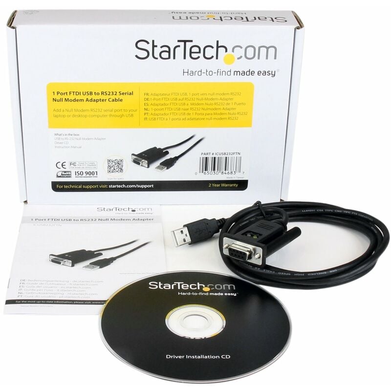 Com ICUSB232FTN - Câble dce usb 2.0 (a) / DB9 (série RS232) - 1m - Startech