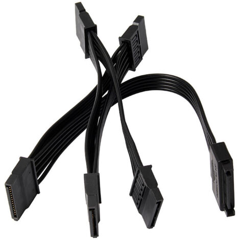 Câble adaptateur de disque dur SATA vers 5 SATA pour ordinateur Câble répartiteur 1 à 5 Câble adaptateur d'alimentation pour disque dur Câble adaptateur