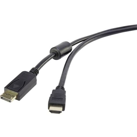 Câble adaptateur DisplayPort / HDMI Renkforce 1.00 m noir - noir