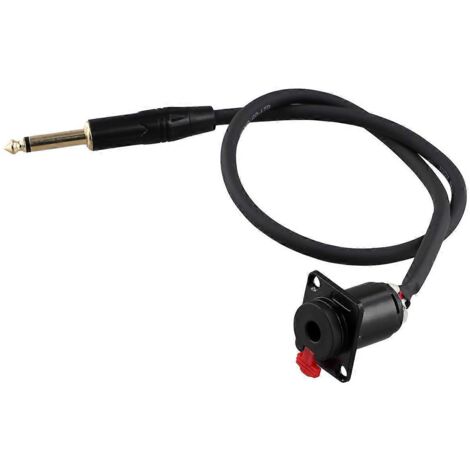 Câble adaptateur femelle 6,35 mm pour montage sur panneau vers mâle 6,35 mm