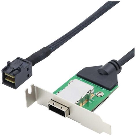 Câble adaptateur femelle Mini SAS SFF-8643 vers disque dur SAS SFF-8088, 1 m