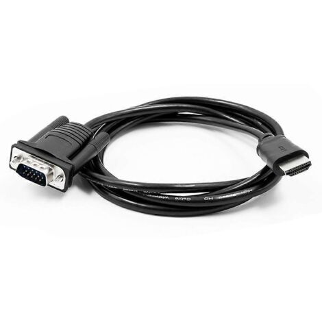 Câble adaptateur HDMI vers VGA pour conversion numérique-analogique
