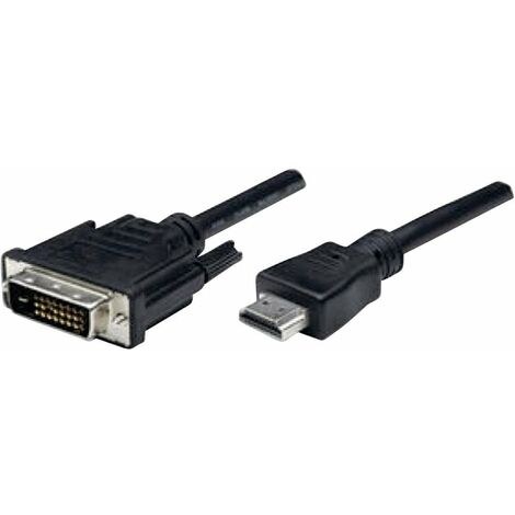 Câble adaptateur Manhattan 372503-CG 1.80 m noir