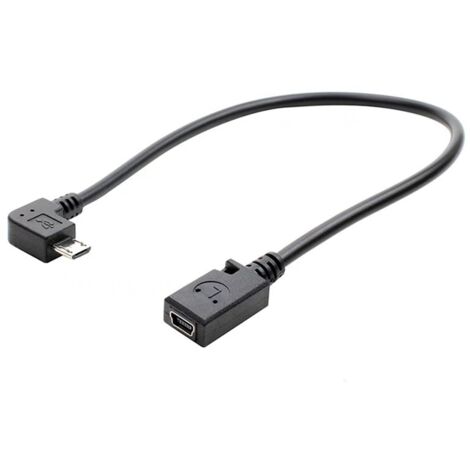 Câble adaptateur micro USB mâle vers mini 5P femelle, câble de données V8 vers micro 5P de type T vers mini USB
