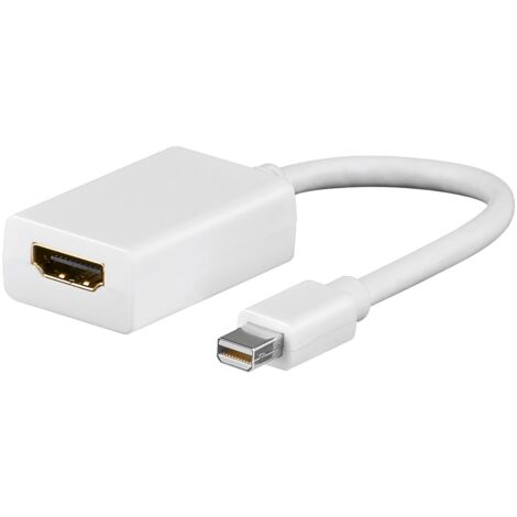Câble Adaptateur Mini DisplayPort™/HDMI™ 1.1, Connecteur mini DisplayPort Prise femelle standard HDMI™ (type A). Longueur de câble 0.15 m