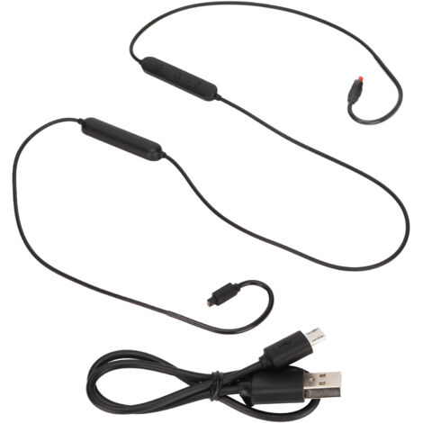 Câble adaptateur MMCX sans fil rechargeable avec microphone et contrôleur pour casque audio ATH IM01