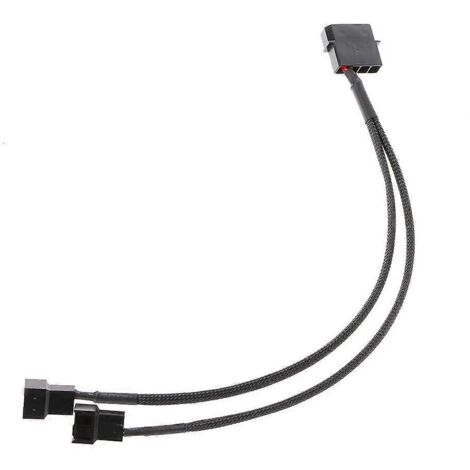 Câble adaptateur Molex mâle 4 broches vers connecteur 3/4 broches pour ventilateur d'ordinateur PC