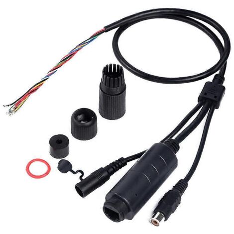 Câble adaptateur POE IEEE802.3Af 48V vers 12V 1A pour caméra IP avec fonction audio, convertisseur basse consommation, compatible surveillance.