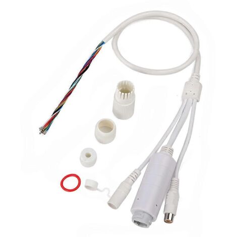 Câble adaptateur POE IEEE802.3Af 48V vers 12V 1A pour caméra IP avec fonction audio, convertisseur d'alimentation réseau, compatible surveillance vidéo.