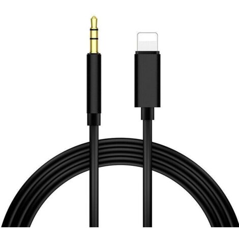 Câble Adaptateur Lightning Vers RCA 1m - IPhone Vers Amplificateur, Autoradio, Home Cinéma - Qualité Or 24k