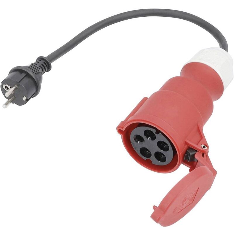 As-schwabe - Adapterleitung 230V 16A auf cee 400V 16A 0,3 m 5-polig IP44