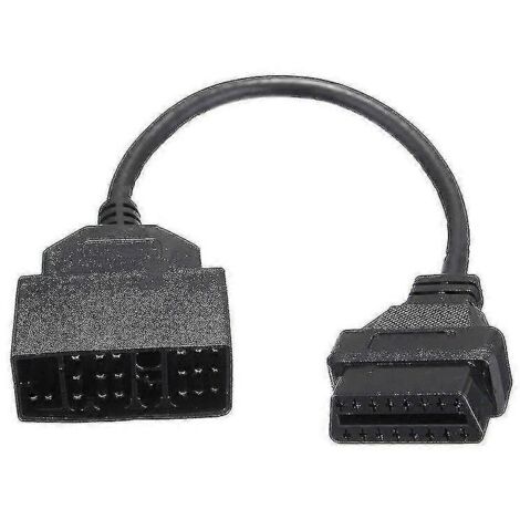 Câble adaptateur pour scanner de diagnostic Toyota - Convertisseur OBD1 22 broches vers OBD2 16 broches (noir)
