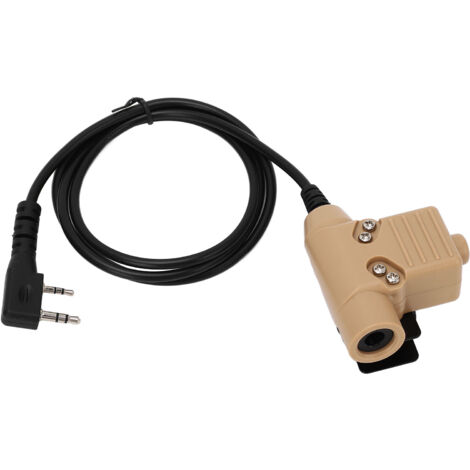 Câble adaptateur PTT U94 pour talkie-walkie Baofeng UV-82, UV-5R, BF-888S, compatible casque militaire