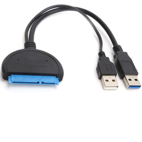 Câble Adaptateur SATA vers USB 3.0 pour Disque Dur 2.5 Pouces et SSD, Connexion Simple et Rapide
