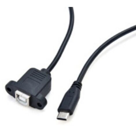 Câble adaptateur secteur pour jeux mobiles Android (type C mâle vers B femelle avec vis), câble de chargement de données pour jeux mobiles.