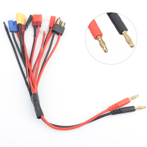 Câble adaptateur universel 8 en 1 pour chargeur IMAX B6, compatible batteries LiPo NiMH NiCd